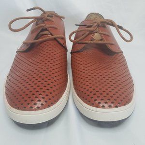 Merkmak Mens Soft Brown Leather Shoes (Size 7.5)